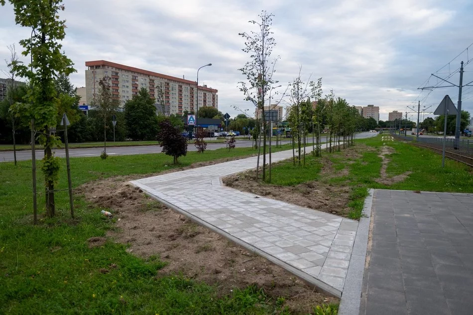 nowe chodniki w widzewie