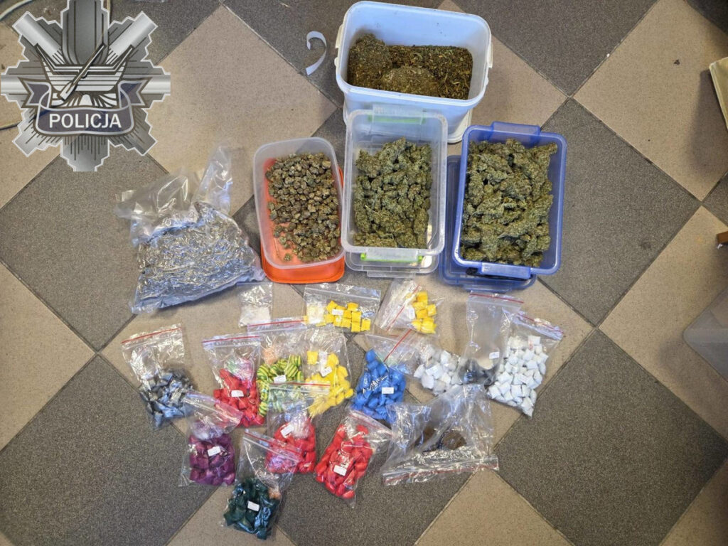 zatrzymany za 2 kg narkotykow